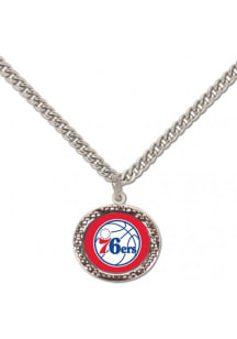 Philadelphia 76ers Hammered Womens Necklace