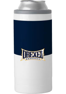White Drexel Dragons 12oz Slim Stainless Steel Coolie
