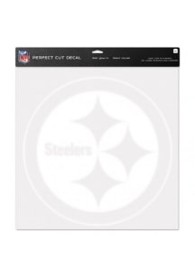 Pittsburgh Steelers 17x17 Auto Decal - White