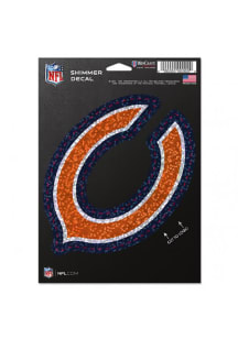 Chicago Bears 5x7 Shimmer Auto Decal - Orange
