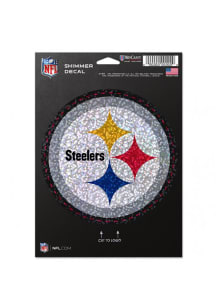 Pittsburgh Steelers 5x7 Shimmer Auto Decal - Black