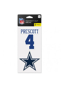 Dak Prescott  Dallas Cowboys 2 Pack Player Auto Decal - Navy Blue