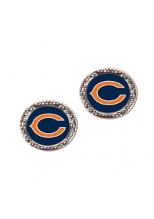Chicago Bears Hammered Post Womens Earrings
