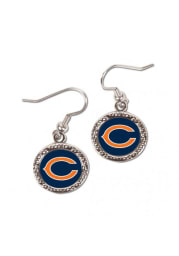 Chicago Bears Hammered Dangler Womens Earrings