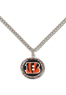 Cincinnati Bengals Hammered Womens Necklace