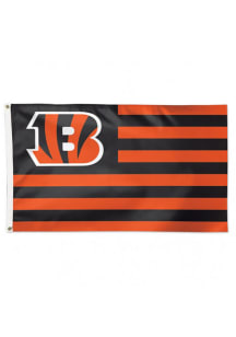 Cincinnati Bengals 3x5 Americana Orange Silk Screen Grommet Flag