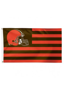 Cleveland Browns 3x5 Americana Orange Silk Screen Grommet Flag
