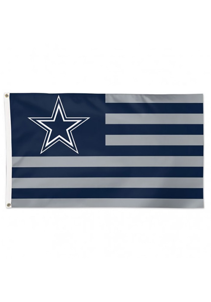Dallas Cowboys 3x5 Americana Navy Blue Silk Screen Grommet Flag