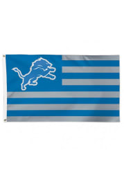 Detroit Lions 3x5 Americana Blue Silk Screen Grommet Flag