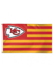 Kansas City Chiefs 3x5 Americana Red Silk Screen Grommet Flag