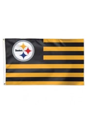 Pittsburgh Steelers 3x5 Americana Black Silk Screen Grommet Flag