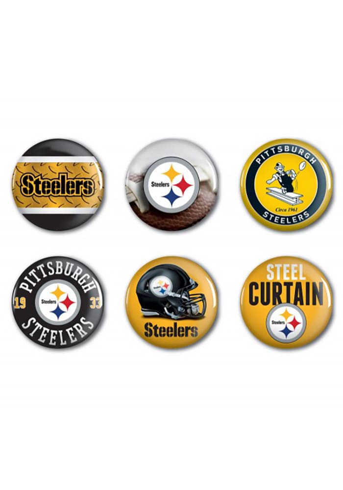 Pittsburgh Steelers 6 Pack 2 Inch Button