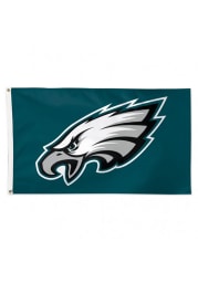 Philadelphia Eagles 3x5 Deluxe Grommet Green Silk Screen Grommet Flag