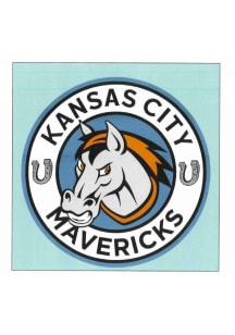 Kansas City Mavericks 8x8 Auto Decal - Blue