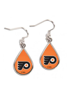 Philadelphia Flyers Tear Drop Womens Earrings