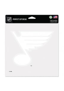 St Louis Blues Perfect Cut Auto Decal - White