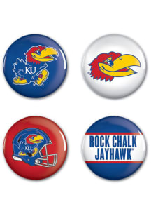 Kansas Jayhawks 4 Pack Button