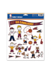 Cleveland Cavaliers Family Pack Auto Decal - Red