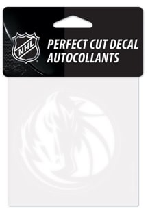 Dallas Mavericks Perfect Cut Auto Decal - White