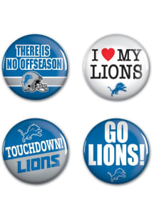 Detroit Lions 4 Pack 1.25 Inch Button