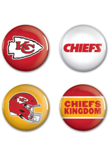 Kansas City Chiefs 4 Pack 1.25 Inch Button