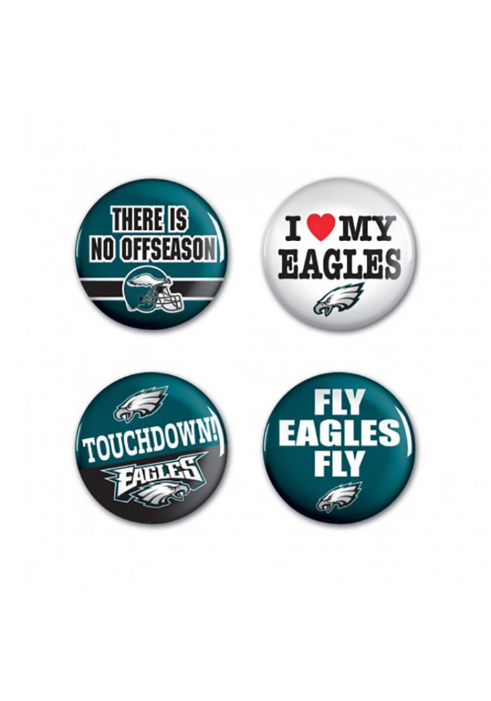 Philadelphia Eagles 4 Pack 1.25 Inch Button