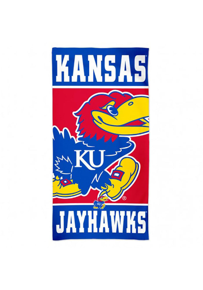 Kansas Jayhawks 30 x 60 Team Logo Beach Towel
