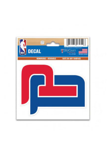 Detroit Pistons Multi Use Auto Decal - Red