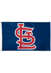 St Louis Cardinals Deluxe 3x5 inch Navy Blue Silk Screen Grommet Flag