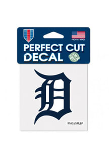 Detroit Tigers 4X4 Auto Decal - Navy Blue