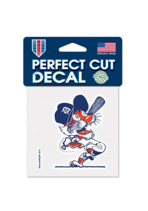 Detroit Tigers 4X4 Cooperstown Auto Decal - White