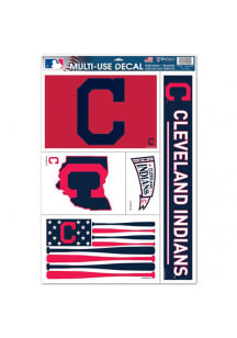 Cleveland Indians 11x17 inch Multi Use Auto Decal - Red