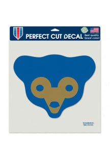 Chicago Cubs 8x8 inch Perfect Cut Cooperstown Auto Decal - Blue