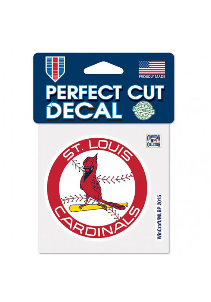 St Louis Cardinals 1966-1997 Perfect Cut Auto Decal - Red