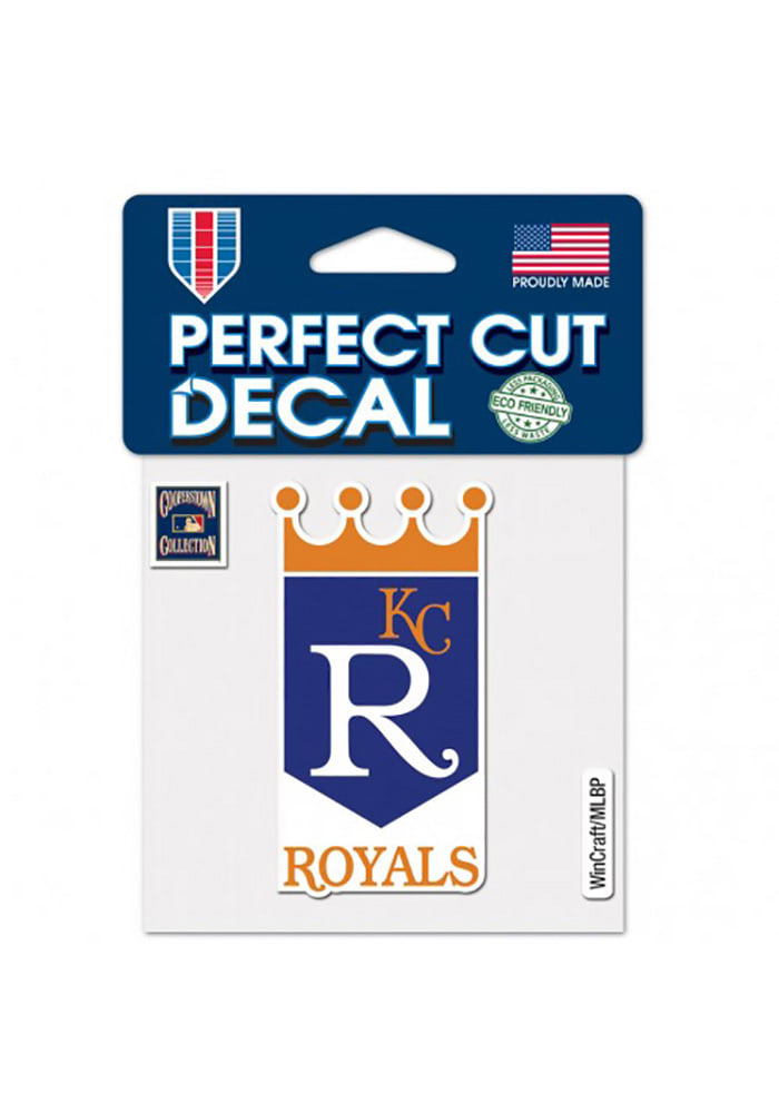 Kansas City Royals Cooperstown Perfect Cut Auto Decal - Blue