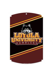 Loyola Ramblers 11X12 Wooden Sign
