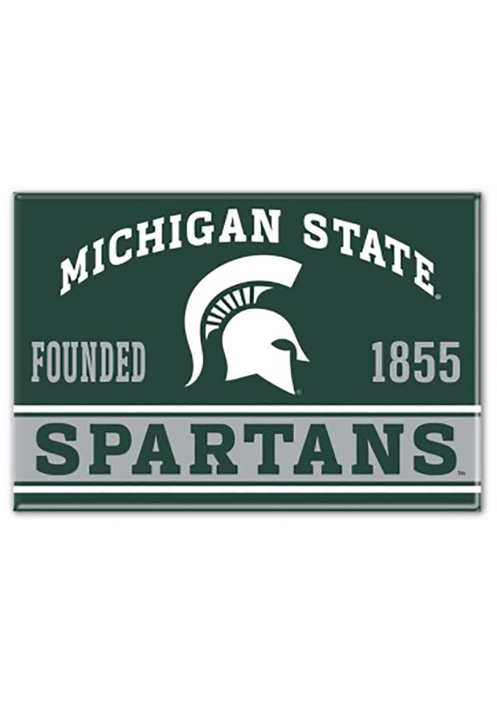 Michigan State Spartans 2.5x3.5 GREEN