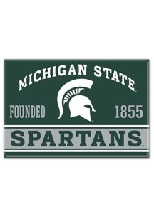 Green  Michigan State Spartans 2.5x3.5 Magnet