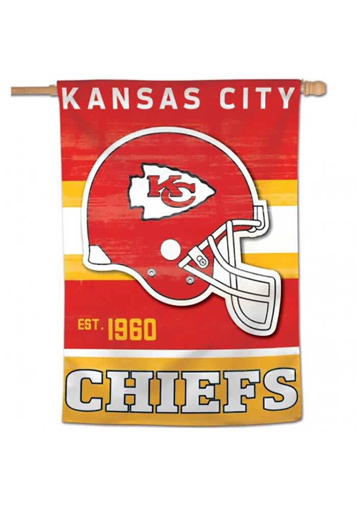 Kansas City Chiefs New Helmet Grommet Pole Flag