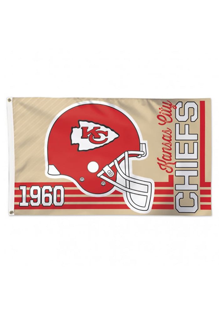 Vintage 1960s KC Kansas City Chiefs NFL Football Pennant Flag 