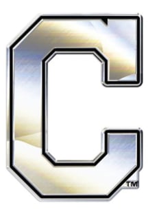 Cleveland Indians Chrome Car Emblem - Grey