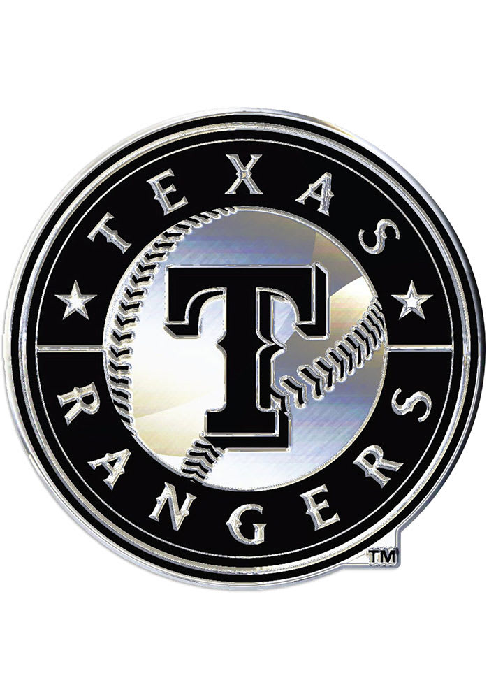 Texas Rangers Hitch Cover - Team Color on Chrome