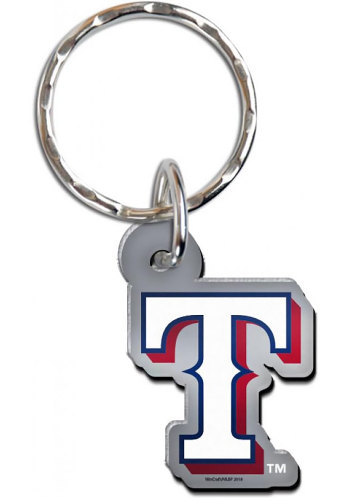 Texas Rangers Metallic Keychain
