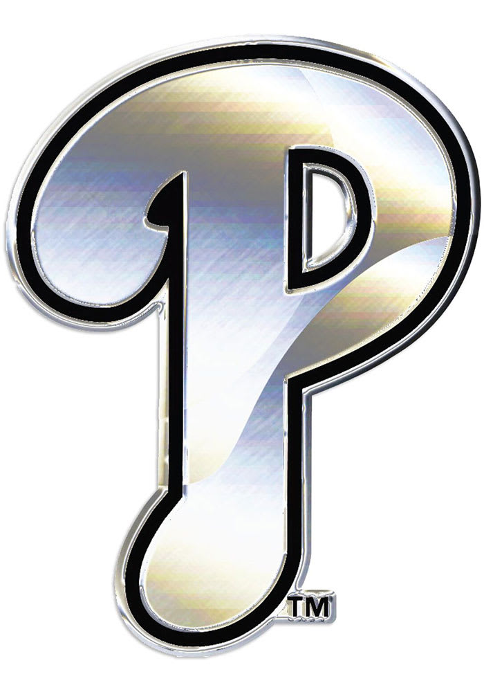 Philadelphia Phillies Chrome Car Emblem - Grey