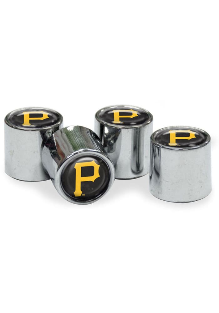 Pittsburgh Pirates 4 Pack Auto Accessory Valve Stem Cap