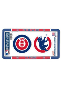 Chicago Cubs 2-Pack Decal Combo License Frame