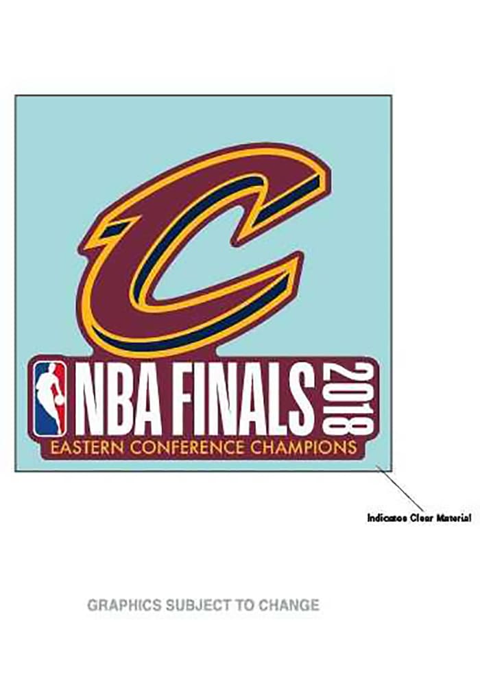 Cleveland Cavaliers 2018 NBA Finals 4x4 Auto Decal - Maroon