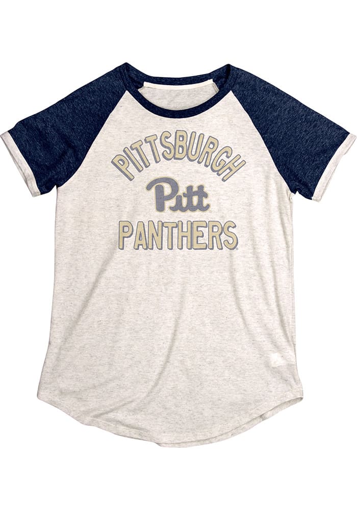 Pitt Panthers Womens Oatmeal Stella Short Sleeve Crew T-Shirt