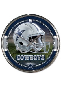 Dallas Cowboys Chrome Helmet Wall Clock