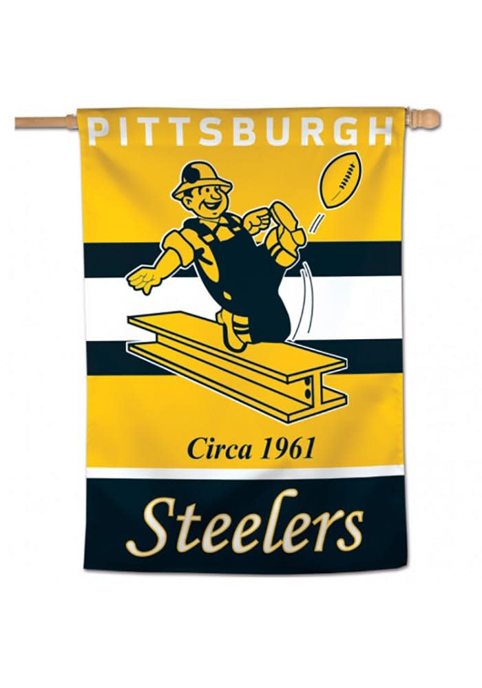 Pittsburgh Steelers Double Sided 28x40 House Banner